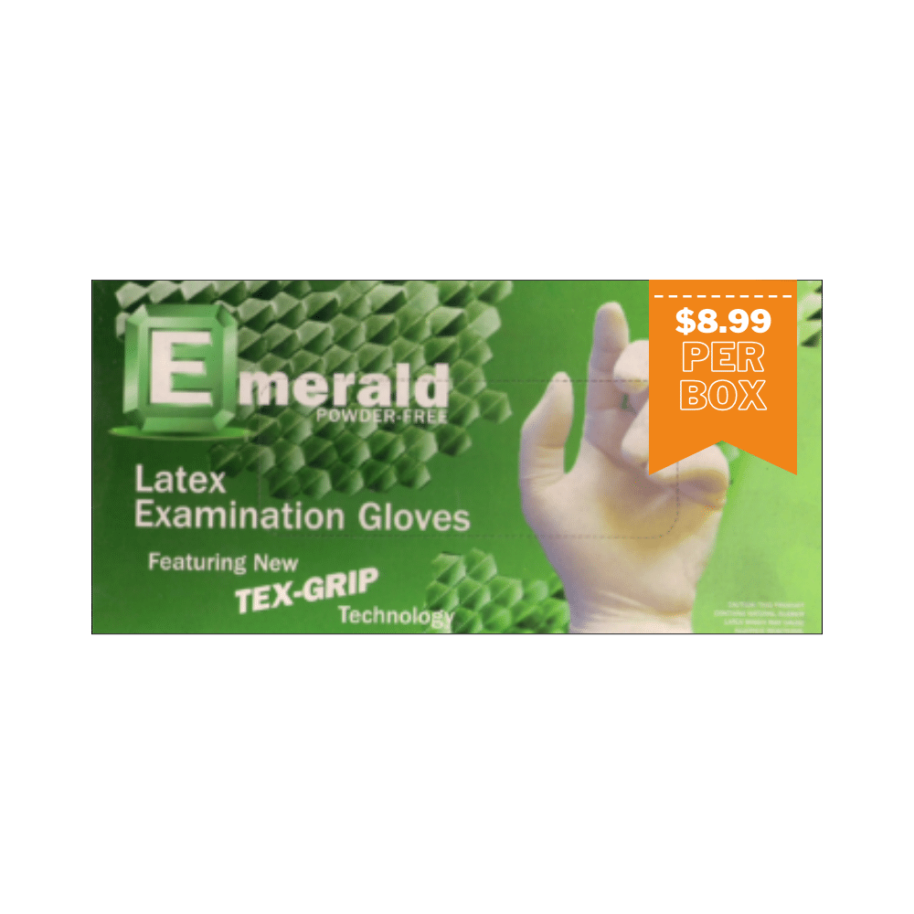 latex 5mil exam gloves box