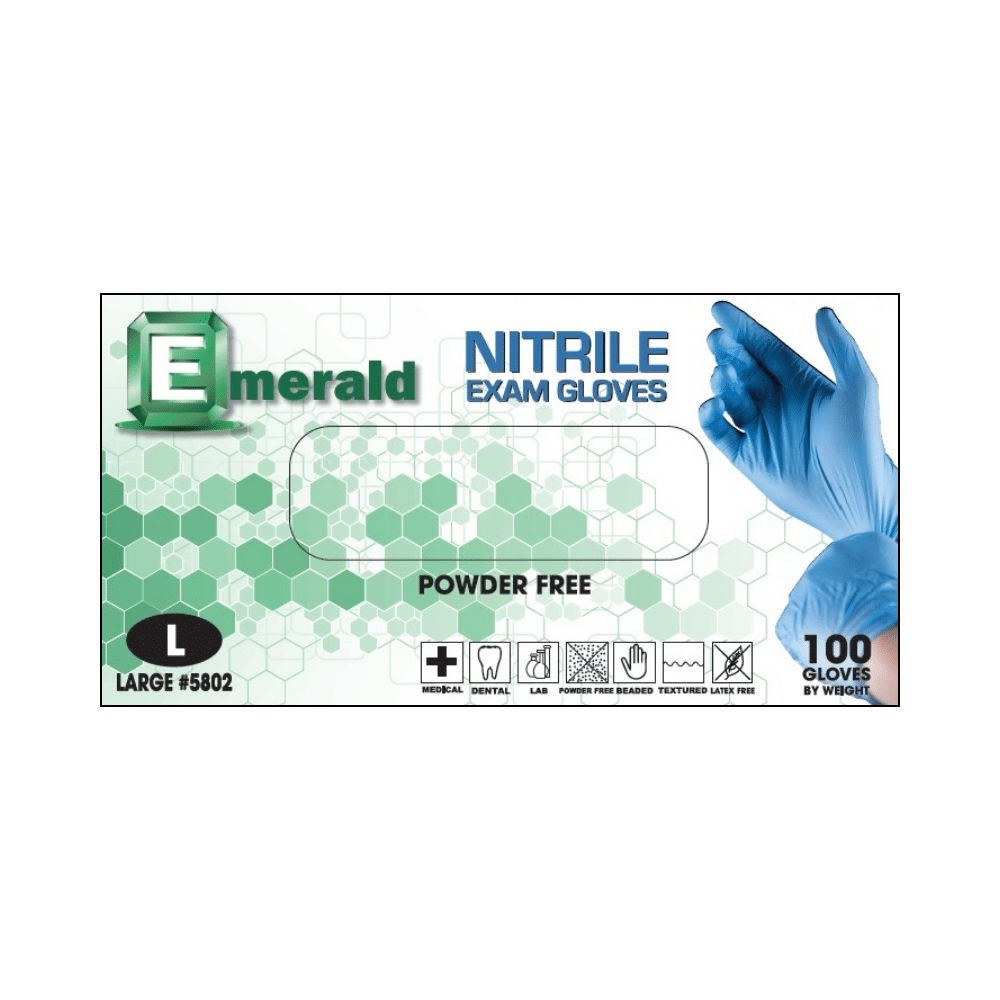 3 Mil Blue Nitrile Exam Gloves