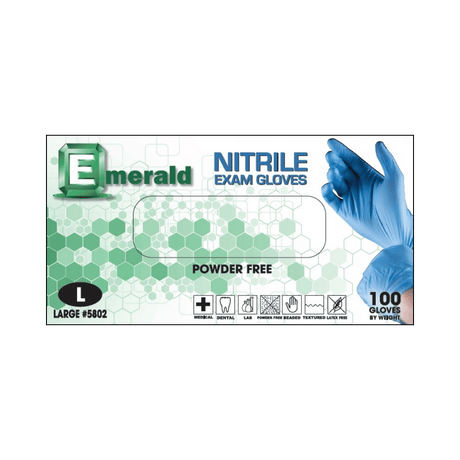 3 Mil Blue Nitrile Exam Gloves