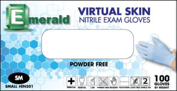 Emerald Virtual Skin Nitrile 4 Mil Exam Gloves