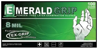 Emerald Grip Powder-Free Latex 8 Mil Gloves