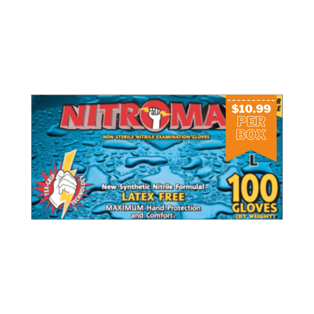 Nitrile Gloves 5 Mil Blue