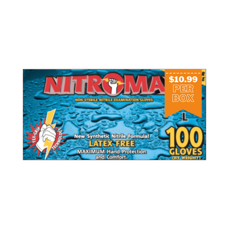 Nitrile Gloves 5 Mil Blue