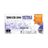 3 Mil Touch Purple Nitrile Gloves 200 count 