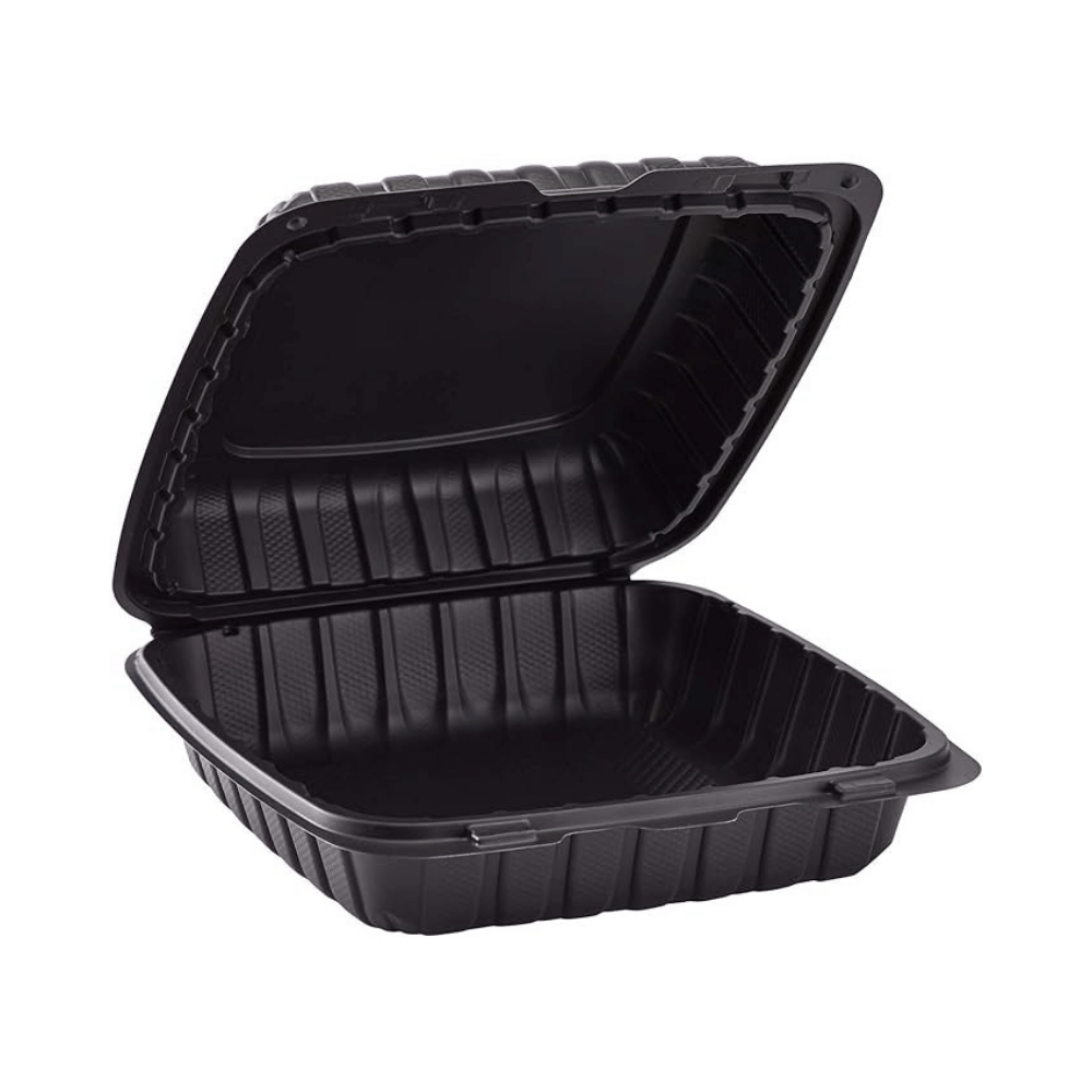 Black -1 Compartment Food Containers