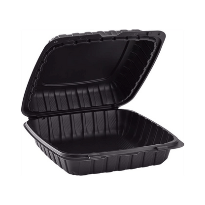 Black -1 Compartment Food Containers