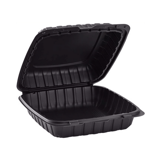 Black -1 Compartment Food Containers